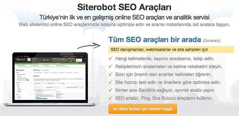 Siterobot SEO Araçları