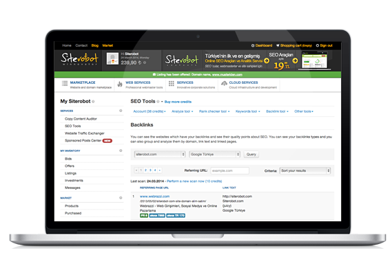 Most advanced and easy-to-use online SEO tools analytics service